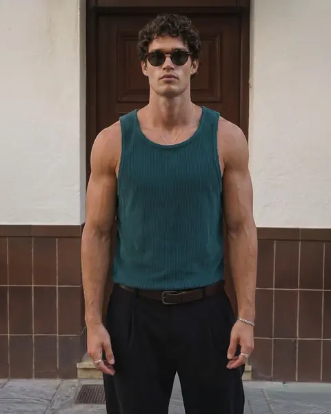 Camisilla gamuzada verde